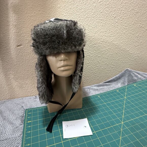 Trapper hat faux fur plaid one size - Picture 12 of 15